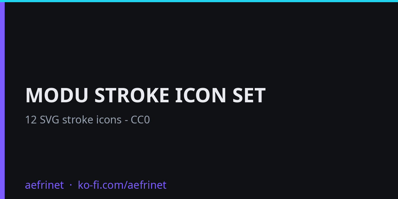 Modu Stroke Icon Set - actual product preview