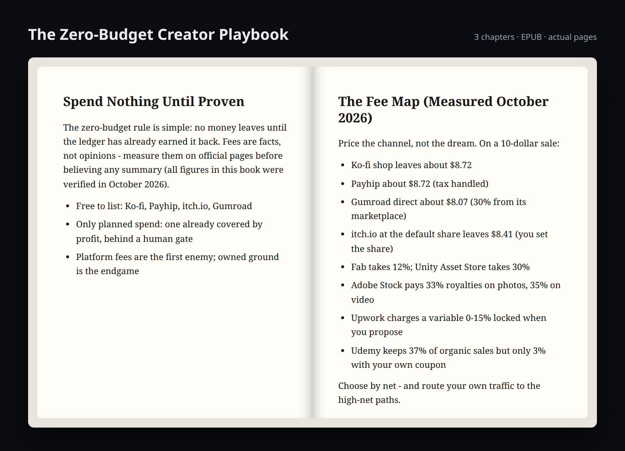 The Zero-Budget Creator Playbook preview 2