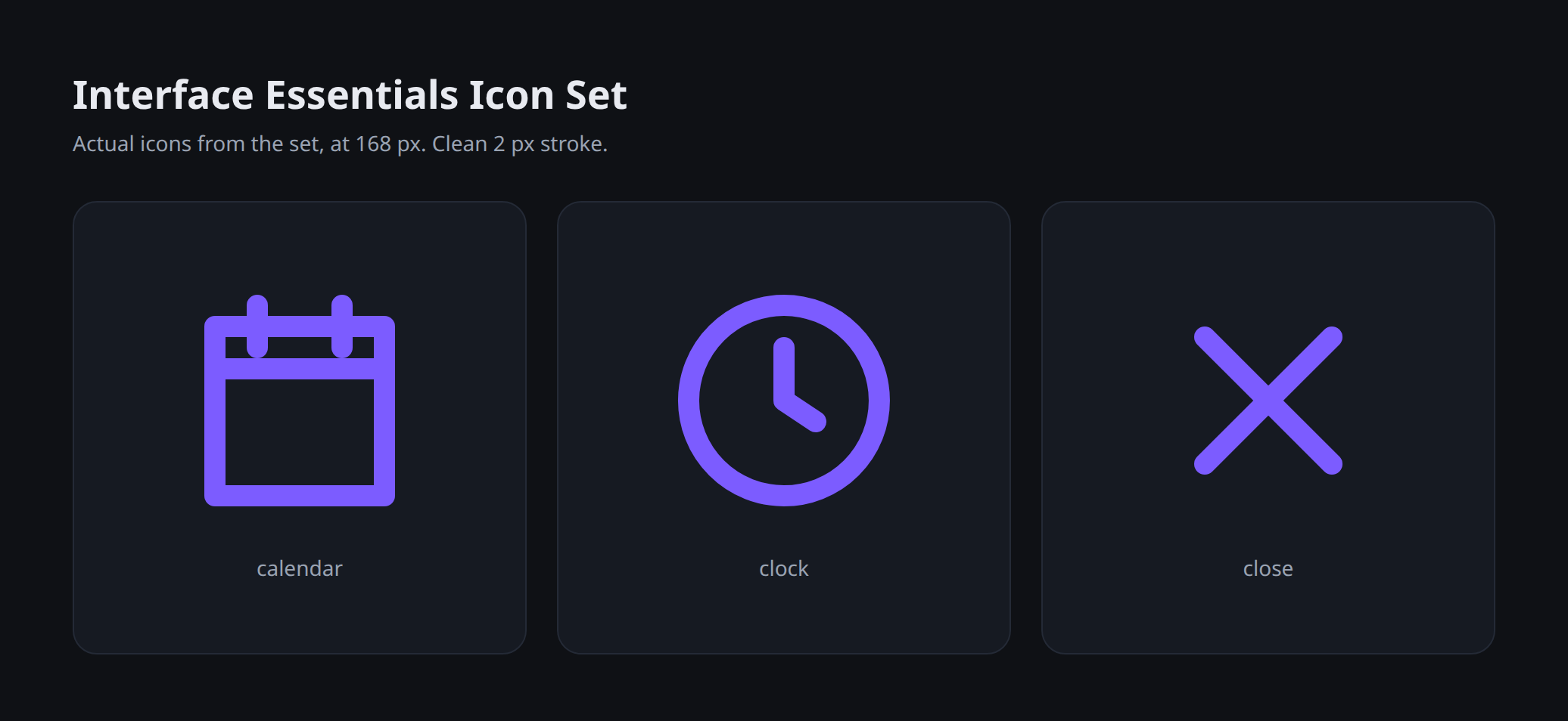 Interface Essentials Icon Set preview 3